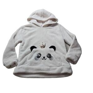 Pony Tails Panda Girl hooded sweatshirt XS 5/6
